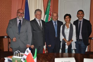 Sassari_Al centro il ministro bielorusso e il sindaco di Sassari