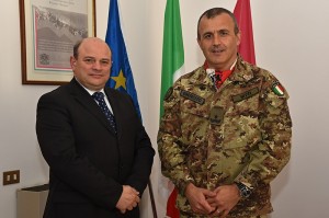 Sassari_sindaco Nicola Sanna con il generale Arturo Nitti
