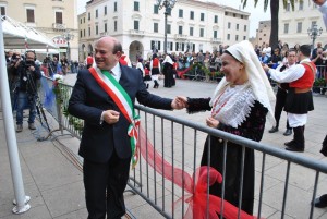 Sassari_sindaco Nicola Sanna e deputato Giovanna Sanna